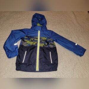 NEW * Boys Clothes * Blue & Multicolor Rain Coat * Lily & Dan * Size XS * Spring